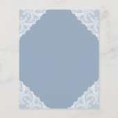 Papier Budget Sunflower Blue Lace Première communion (Dos)