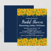 Papier Budget Sunflower Bridal Douche Invitations Floral (Devant / Derrière)