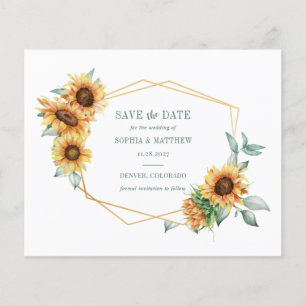 Papier Budget Sunflower Eucalyptus Géométrique Date d'enr