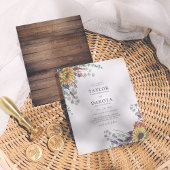 Papier Budget Sunflower & Eucalyptus Mariage de verdure