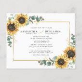 Papier Budget Sunflower Eucalyptus Mariage de verdure (Devant)