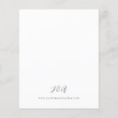 Papier Budget Sunflower & Fleur sauvage Floral Mariage (Dos)