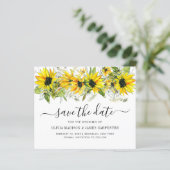 Papier Budget Sunflower Floral Mariage de automne Enregis (Debout devant)
