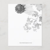 Papier Budget Sunflowers Invitation de douche nuptiale (Dos)