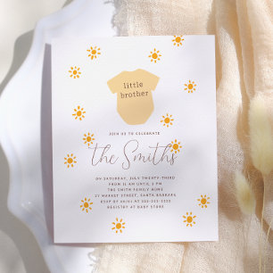 Papier Budget Sunshine Little Brother Boho Baby shower