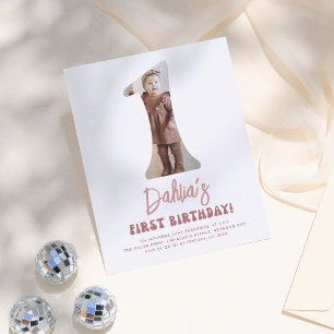 Papier Budget Super One Retro Pink Photo 1er anniversaire