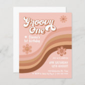 Papier Budget Super Un Retro Daisy Rose 1er Anniversaire (Devant / Derrière)