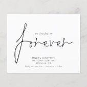 Papier Budget sur Forever QR Code Enregistrer la date (Devant)