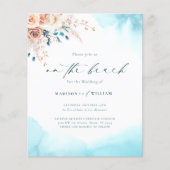 Papier Budget Sur La Plage Mariage Invitation (Devant)