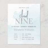 Papier BUDGET Sur L'Invitation À La Douche Nuptiale De Ne (Devant)