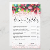 Papier Budget sur ou sous le jeu nuptial de Noël (Devant / Derrière)