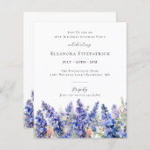 Papier BUDGET SURPRISE 18e anniversaire Juillet Fleur de  (Devant / Derrière)