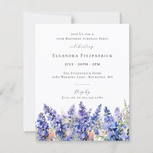 Papier BUDGET SURPRISE 30e anniversaire Juillet Fleur de  (Devant)