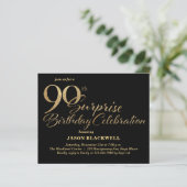 Papier Budget Surprise 90e anniversaire Fête (Debout devant)