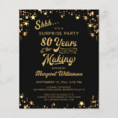 Papier Budget Surprise Anniversaire 80 ANS DANS LA FABRIC (Devant)