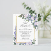 Papier Budget Surprise Blue White Retraite Invitation (Debout devant)