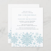 Papier BUDGET SURPRISE fête 75e anniversaire Snowflake (Devant / Derrière)