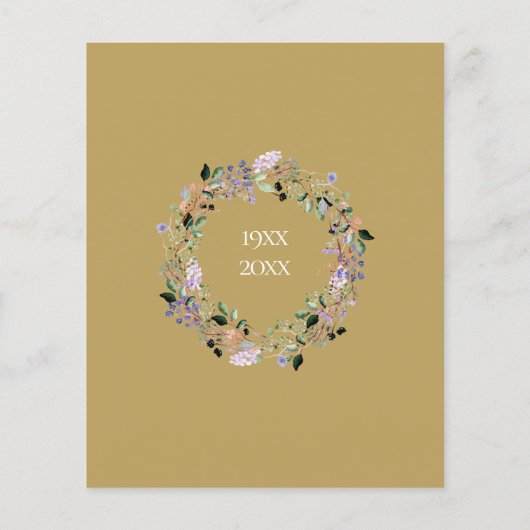 Papier Budget Surprise Party 50e anniversaire Invitation (Dos)