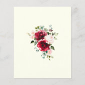 Papier BUDGET SURPRISE PARTY 85th Birthday Pink Red Rose (Dos)