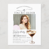 Papier BUDGET SURPRISE PARTY Tini Bit Older Martini 18e (Devant)