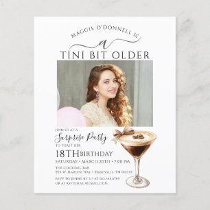 Papier BUDGET SURPRISE PARTY Tini Bit Older Martini 18e