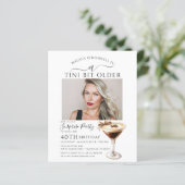 Papier BUDGET SURPRISE PARTY Tini Bit Older Martini 40e (Debout devant)