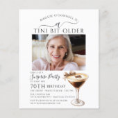 Papier BUDGET SURPRISE PARTY Tini Bit Older Martini 70e (Devant)