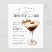 Papier BUDGET SURPRISE PARTY Tini Bit Older Martini 90e (Devant)