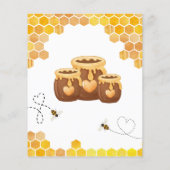 Papier BUDGET Swee Bee Baby shower Invitation neutre (Dos)