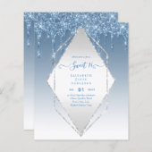 Papier BUDGET SWEET16 Parties scintillant de séchage Glam (Devant / Derrière)