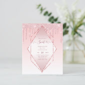 Papier BUDGET SWEET16 Parties scintillant de séchage Glam (Debout devant)