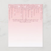 Papier BUDGET SWEET16 Parties scintillant de séchage Glam (Dos)