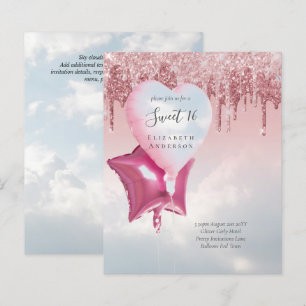 Papier BUDGET Sweet16 Parties scintillant Glamor Girly Ba