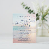 Papier BUDGET Sweet 16 Beach Party Invitation (Debout devant)
