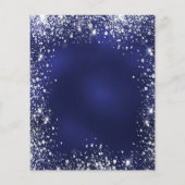 Papier Budget Sweet 16 bleu argent parties scintillant ro (Dos)