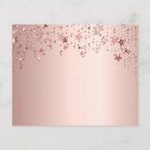 Papier Budget Sweet 16 blush or rose Enregistrer la date (Dos)