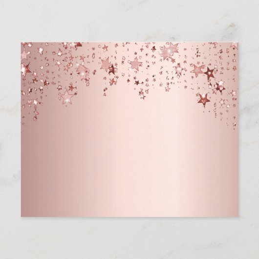 Papier Budget Sweet 16 blush or rose Enregistrer la date (Dos)