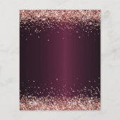 Papier Budget Sweet 16 Bourgogne rose or tiara (Dos)