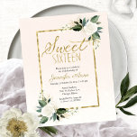 Papier Budget Sweet 16 Invitation Blanc Blush Floral<br><div class="desc">Délicat, floral blanc sur le rougissement, invitations de fête d'anniversaire sweet sixteen. Facile à personnaliser avec vos détails. Contactez-moi par conversation si vous avez des questions sur l'oeuvre ou avez besoin d'une personnalisation. Vérifiez la collection pour plus d'éléments. VEUILLEZ NOTER : Pour obtenir de l'aide sur les commandes, l'expédition, l'information...</div>