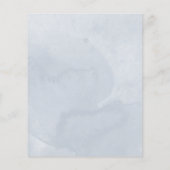 Papier Budget Sweet 16 Invitation Blue Floral robe (Dos)