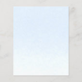 Papier Budget Sweet 16 Invitation Floral Sur Dusty Blue (Dos)