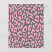 Papier Budget Sweet 16 léopard rose Invitations d'anniver (Dos)
