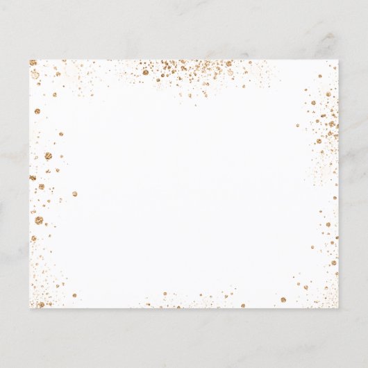 Papier Budget Sweet 16 or blanc enregistrer la date (Dos)