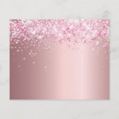 Papier Budget Sweet 16 parties scintillant rose pâle enre (Dos)