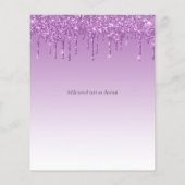 Papier BUDGET Sweet 16 PHOTO Parties scintillant à goutte (Dos)