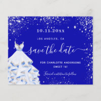Budget Sweet 16 robe bleue royale enregistrer la d