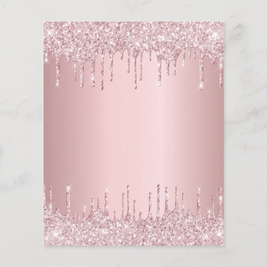 Papier BUDGET Sweet 16 rose roux rose parties scintillant (Dos)