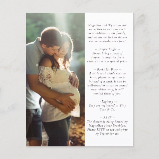 Papier Budget Sweet as Can Bee Baby shower Invitation (Dos)