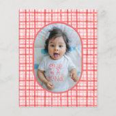 Papier Budget Sweet Berry Première fille 1er anniversaire (Dos)