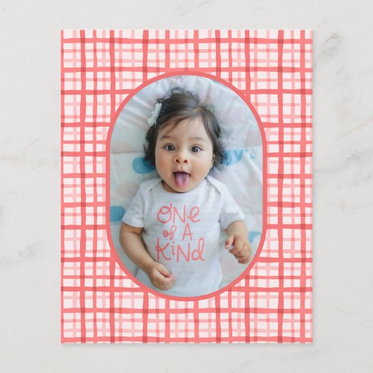 Papier Budget Sweet Berry Première fille 1er anniversaire (Dos)